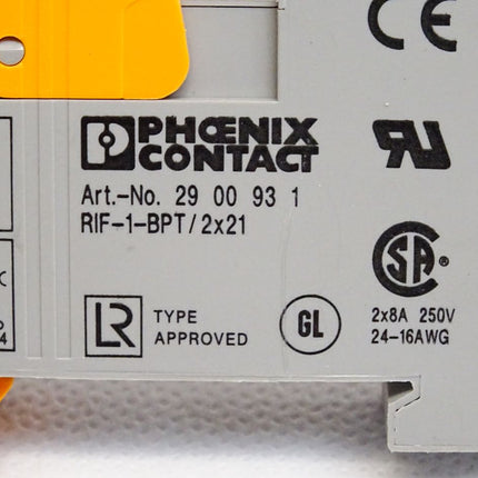 Phoenix Contact 2900931 RIF-1-BPT/2X21 Relaissockel + Relais 2961192 REL-MR- 24DC/21-21 - Maranos.de