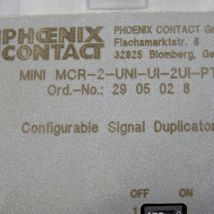 Phoenix Contact 2905028 MINI MCR-2-UNI-UI-2UI-PT Signalverdoppler - Maranos.de