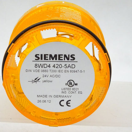 Siemens 8WD420-5AD / 8WD 420-5AD / Dauerlichtelement orange 24V AC/DC