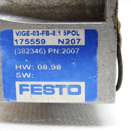 Festo VIGE-03-FB-8.1-5POL / 175559 / HW : 08.98