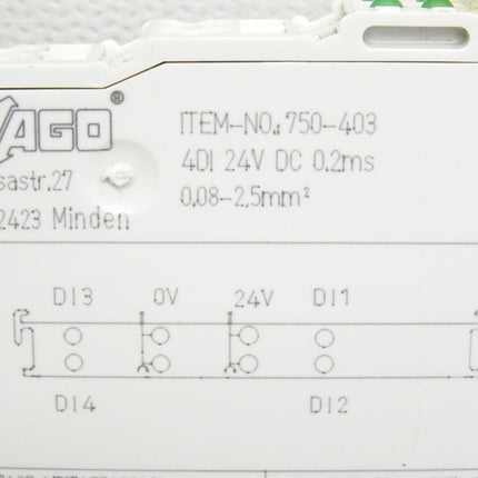 Wago 750-403 4DI 24VDC 0.2ms