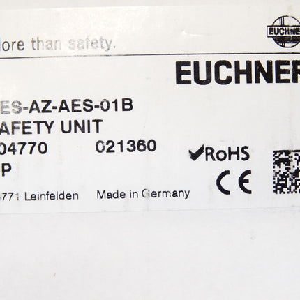 Euchner Auswertegerät CES-AZ-AES-01B 104770 / Neu OVP