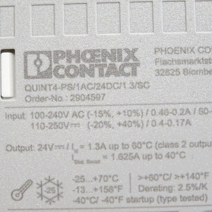 Phoenix Contact 2904597 QUINT4-PS/1AC/24DC/1.3/SC Netzteil - Maranos.de