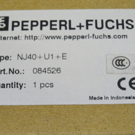 Pepperl+Fuchs Induktiver Sensor NJ40+U1+E 084526 29854S 108416S 84457 / Neu OVP - Maranos.de