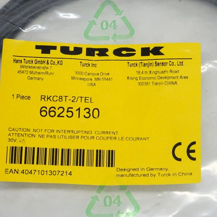 Turck RKC8T-2/TEL Sensorleitung 6625130 / NEU-versiegelt