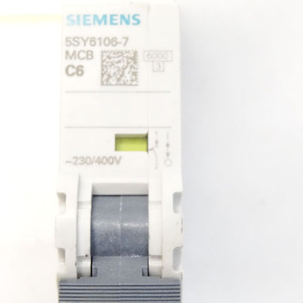 Siemens 5SY6106-7 MCB C6 Leitungsschutzschalter