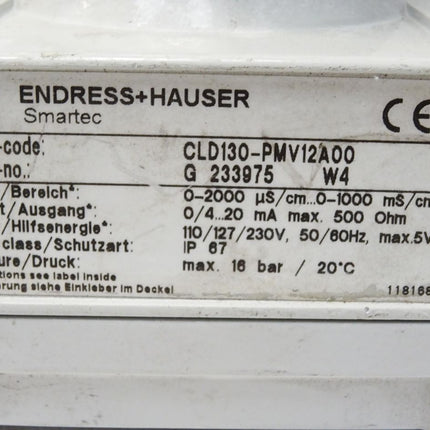 Endress+Hauser Smartec-C Leitfähigkeitsmeßgerät CLD130-PMV12A00 - Maranos.de
