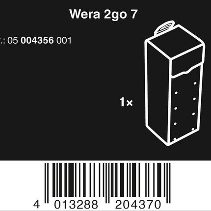 Wera 2go 7 Werkzeug-Hochbox 05004356001 Transportbox Werkzeugtasche - Maranos.de