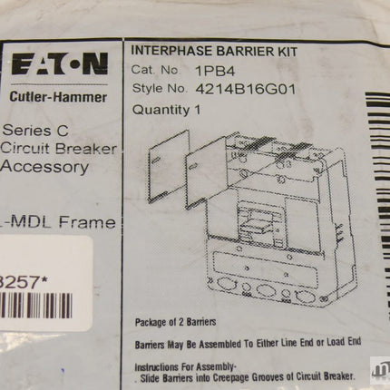 NEU/OVP Eaton Interphase Barrier Kit Cat.No. 1PB4 4214B16G01 für 3VF9724-1RA10 | Maranos GmbH