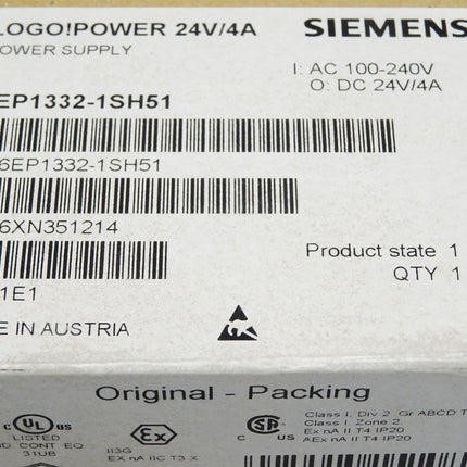 Siemens LOGO! 6EP1332-1SH51 / Neu OVP versiegelt - Maranos.de