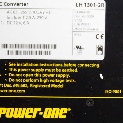 Power One AC-DC Converter LH1301-2R - Maranos.de