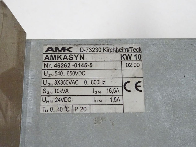 AMK AMKASYN KW10 Frequenzumrichter 46262 10kVA 16,5A 3x350V Version: 02.00