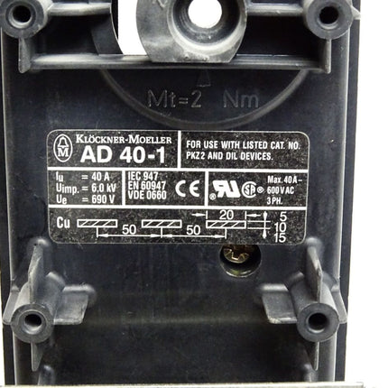 Klöckner Moeller AD40-1 AD 40-1 Geräteadapter 3-polig für Sammelschiene - Maranos.de