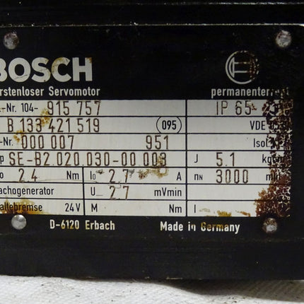 Bosch SE-B2.020.030-00.003 Bürstenloser Servomotor 3000 Rpm