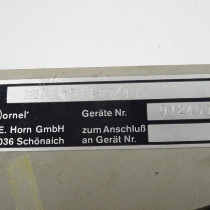 Horn / HORNEL EL151 /  EL151113/47 / Geräte-Nr.: 912457 Grenzwertschalter EL151 / EL 151113/14