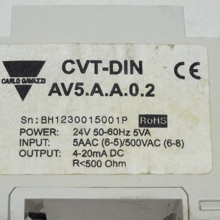 Carlo Gavazzi CVT-DIN AV5.A.A.0.2 Transducer Trafo Wandler