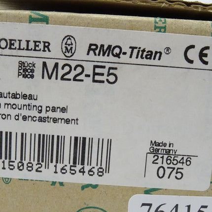 Moeller M22-E5 Einbautableau / 216546 NEU-OVP 2 Stück