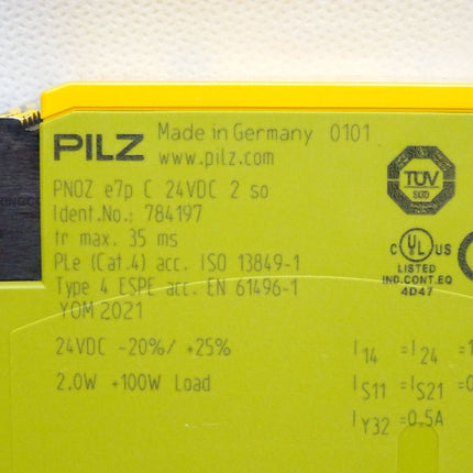 Pilz Sicherheitsschaltgerät 784197 PNOZ e7p C 24VDC 2 so / Neu OVP - Maranos.de