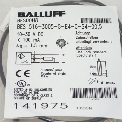 Balluff BES516-3005-G-E4-C-S4-00,5 / BES00H8 / Neu OVP