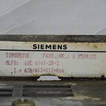 Siemens 6SC6101-2B-Z Simodrive 6SC6 101-2B-Z Rack leer