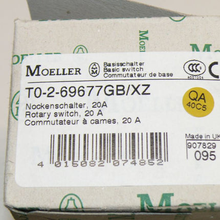 OPV Klöckner Moeller T0-2-69677GB/XZ Nockenschalter 20A