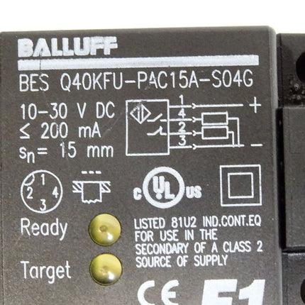 Balluff Sensor BES022K BES Q40KFU-PAC15A-S04G