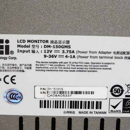 iEi LCD Monitor DM-150GMS