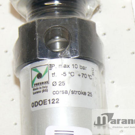 NEU: Pneumax 0DOE122 Zylinder Stroke 25 / 10bar / 25mm | Maranos GmbH