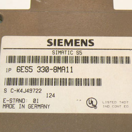 Siemens 6ES5330-8MA11 / 6ES5 330-8MA11 E:01