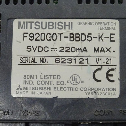 Mitsubishi F920GOT-BBD5-K-E Graphic Operation Terminal
