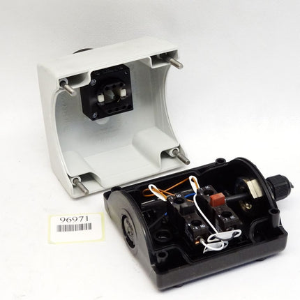 Siemens Pilzdrucktaster schwarz 3SB3420-0B 3SB3420-0C  mit Gehäuse