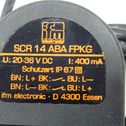 IFM Electronic SCR 14 ABA FPKG Sensor 20-36VDC Strömungswächter SCR14ABAFPKG