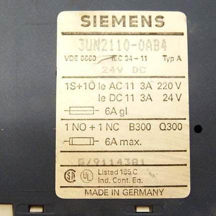Siemens 3UN2110-0AB4 Motorschütz