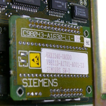 SiemensC98040-A1600-P1-03-096 + 6RX1240-0AS00 Simoreg Board