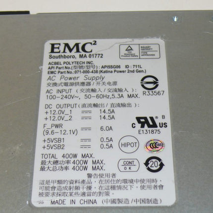 EMC Southboro MA01772 Power Supply