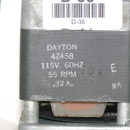 Dayton 4Z458 Magnetmotor 115V, 60HZ 55 RPM