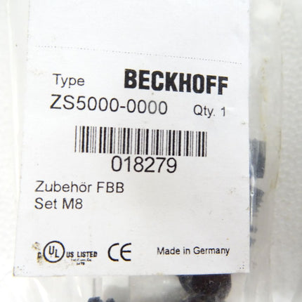Beckhoff ZS5000-0000 / 018279 / Zubehör FBB / Set M8 / Inhalt : 4 Stück / Neu OVP