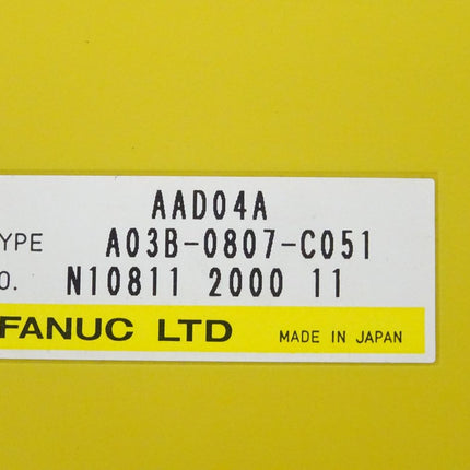 Fanuc A03B-0807-C051 Analog Input Modul AAD04A N10811 2000-11 neu