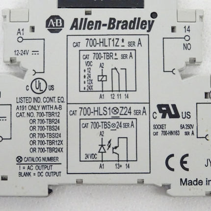 Allen Bradley 700-HLT1Z Schnittstellen Modul + 700-TBS24 Relais