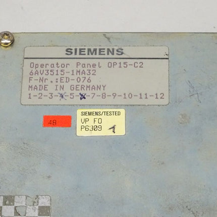 Siemens 6AV3515-1MA32 Bedienpanel OP15-C2 / 6AV3 515-1MA32 E:06