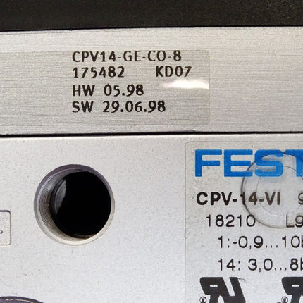 Festo CPV14-GE-CO-8 / 175482 + CPV-14-VI / 18210 / Neu