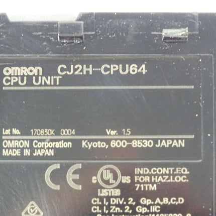 Omron CJ2H-CPU64 CPU Unit Modul