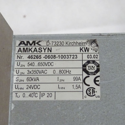 AMK AMKASYN KW60 / KW 60 / 46265 / 60kVA / 03.02