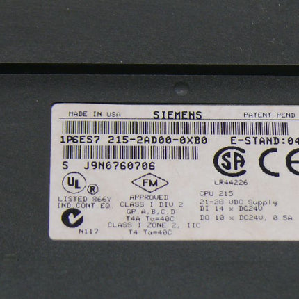 Siemens 6ES7215-2AD00-0XB0 Erweiterungsmodul 6ES7 215-2AD00-0XB0 E: 04