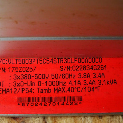 Danfoss 175Z0257 VLT5003PT5C54STR3DLF00A00C0 Frequenzumrichter 1.5kW - Maranos.de