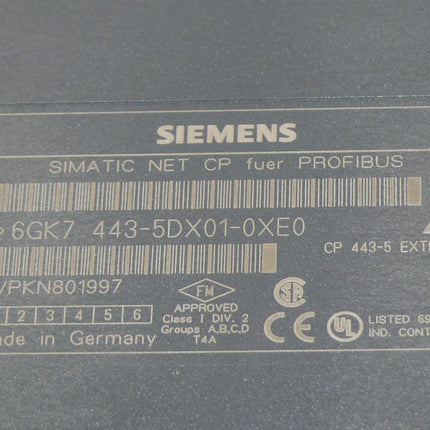 Siemens 6GK7443-5DX01-0XE0 Simatic Net CP 443-5 EXT 6GK7 443-5DX01-0XE0 E: 01