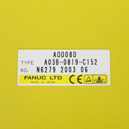 Fanuc A03B-0819-C152 Output Module AOD08D N6279 2003-06