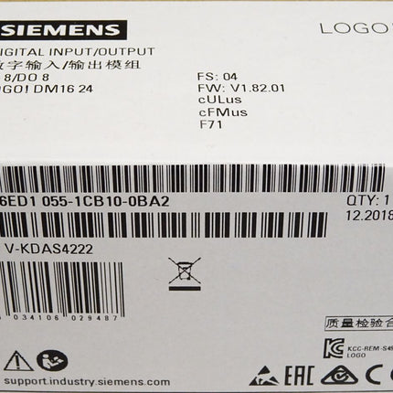 Siemens LOGO! 6ED1055-1CB10-0BA2 6ED1055-1CB10-0BA2 / Neu OVP versiegelt - Maranos.de
