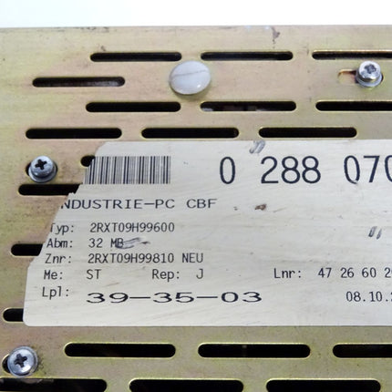 Unipo® UCP2000 / INDUSTRIE-PC CBF / 2RXT09H99600 32MB / Panel
