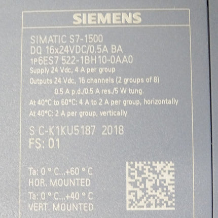 Siemens S7-1500 6ES7522-1BH10-0AA0 6ES7 522-1BH10-0AA0 / Neu OVP - Maranos.de